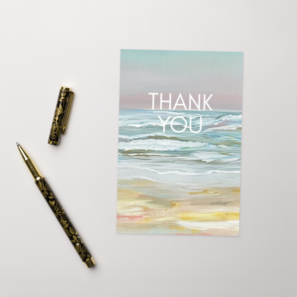 Thank You - Beachside greeting card