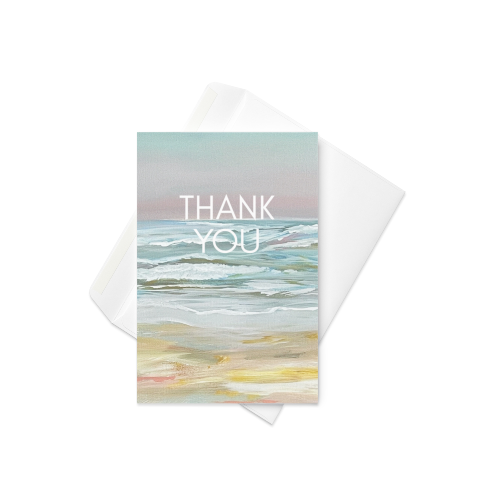 Thank You - Beachside greeting card
