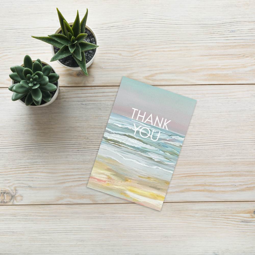 Thank You - Beachside greeting card